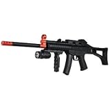 MP5 230 FPS Spring Airsoft Slide Action Rifle w/Blue LED Flashlight, Grip & Sample BBs