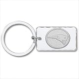 NFL New England Patriots Silvertone Key Chain with Sterling Silver Logo