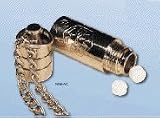 Aluminum Pill Fob with Necklace