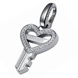 DKNY Stainless Steel Key Charm