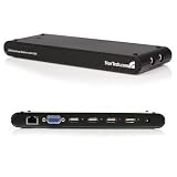 Startech Laptop USB Docking Station With VGA Audio Ethernet Black Dual Ports 3.5mm Phone Audio