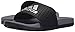 adidas Unisex-Child Adilette SC Sandal, Core Black/Matte Silver/Vista Grey, 4