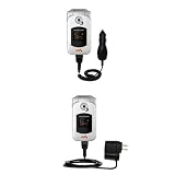 Essential Kit for the Sony Ericsson W300i - includes Car and Wall Charger with Rapid Charge Technology - Gomadic Brand w/ TipExchange Technology