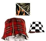 CLOSEOUT Flame and Fur Flower Pot Hat - Pattern on TOP - See insert picture