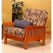 Atlantic Furniture Nantucket Chair Futon Nantucket Chair Futon Frame in Light Cherry