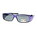 Womens Polarized Fit Over Glasses Sunglasses Rhinestones Rectangle