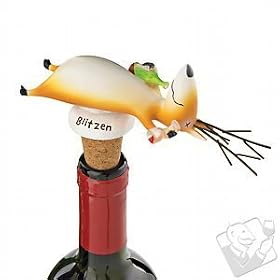 Buy Blitzen on His Back Bottle Stopper