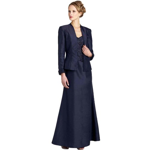 Formal Evening Dress -Mother of Bride & Groom, Wedding, Party, MOB Gown by Sean Collection (7380) NAVY