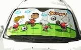 Peanuts Snoopy Car Shade / Sun Block Shade - Soccer Player