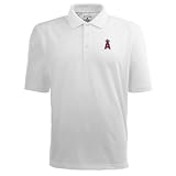Los Angeles Angels Of Anaheim Classic Pique Polo By Antigua