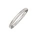 14K White Gold ''Diamond Cut'' 6 MM Bangle Bracelet