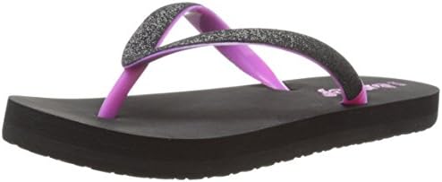 Reef Little Stargazer Sandal (Toddler/Little Kid/Big Kid), Black/Berry, 4/5 M US Big Kid