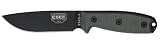 ESEE 4P Black Knife w/ Coyote Tan Molded Polymer Sheath
