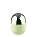 Typhooon Capsule Gloss Cream Glazed Ceramic Small Storage Canister with Stainless Steel Airtight Lid