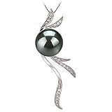 Florence Black 10-11mm AAA Tahitian 14 Karat Gold Pearl Pendant