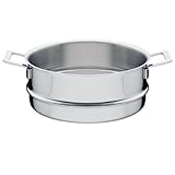 A Di Alessi,AJM307 'POTS & PANS', Steamer basket in 18/10 stainless steel mirror polished,9.5 Inch