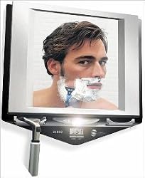 ZADRO Lighted Fogless Shower Shaving Mirror w/WAHL Wet/Dry Trimmer