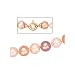 14K Yellow Gold Multi-Color Pearl Necklace - 18''