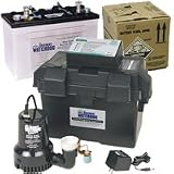 Basement Watchdog Special Back-Up Sump Pump (2500 GPH) & Battery - EGD-BWSPKIT