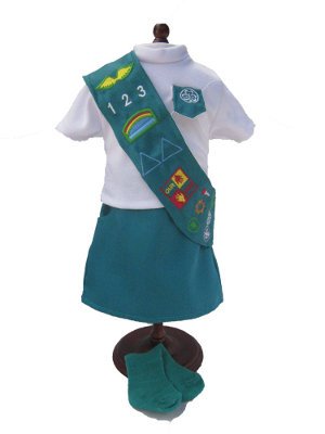 Best Price Doll Outfit Similar to Junior Girl Scout - 18 Inch Dolls Clothes/clothing Fits American Girl - Includes 18
