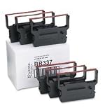 Black/Red Nylon Compatible Ribbons for Citizen DP 600, IDP 3530 & Others, 6/Box (NUKBR337) Category: Cash Register Ribbons