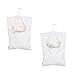 Augbunny 100% Cotton Canvas Clothespin Bag 2-Pack (White)