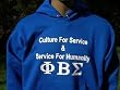 PBS Blue Hoodie - Motto w/Greek Letters - 3XL
