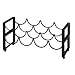 Four Bottle Matte Black Stacking Wine Rack