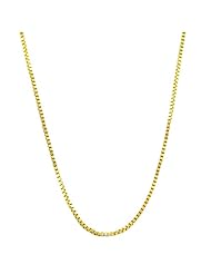 14 Karat Yellow Gold Venetian Box Chain (0.5 mm Thick, 18 inch)