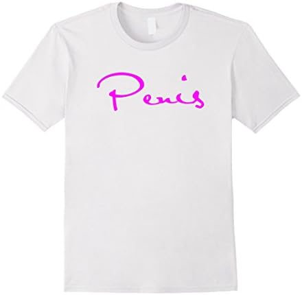 Men's Penis Prank Shirt Funny Men Women Ha Ha Large White