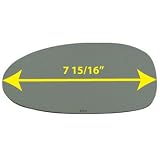 1985-1989 GMC TRUCK SAFARI VAN Flat, Driver Side Replacement Mirror Glass by Automotive Mirror Glass