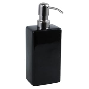 Nuvo Design Ceramic Lotion Dispenser, Black
