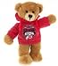 the university of utah perfect season football teddy bear in red hoodie