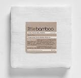 Little Bamboo Muslin Washers, 6 Pack, White