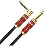 Monster Acoustic Instrument Cable - 12 Feet - Angled to Straight 1/4-Inch Plugs