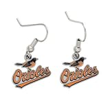 BALTIMORE ORIOLES OFFICIAL SILVER LOGO EARRINGS