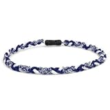 31w6WbCg9xL. SL160  TWISTER Ionic Titanium Germanium Power Necklaces NAVY BLUE/WHITE Triple Braid 18 inch/22 inch with clasp
