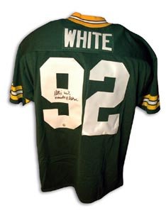 Reggie White Signed Green Bay Packers Throwback Jersey - Minister of Defense