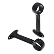 Levolor Universal Bracket, Pair of 2, Black, for Ceiling, Wall or End Mounting