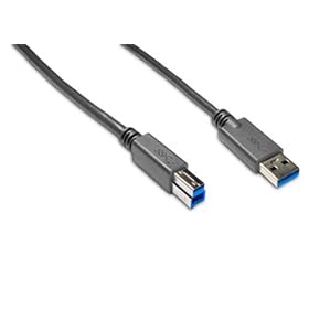 LaCie 131100 USB 3.0 A Male to B Male Cable (Black)