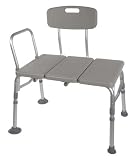 Plastic Transfer Bench With Adjustable Backrest