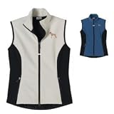 Great Dane Ladies' High Tec Vest, Bone Zipper Pull and Embroidered image