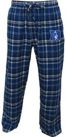 Duke Blue Devils NCAA Concepts Sports Plaid Adult Pajama Bottoms (Large)