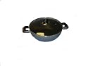 ALUMINIUM NON-STICK SAUCE WOK 28cms WITH LID