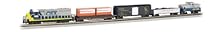 Bachmann Industries Freightmaster Ready To Run 60 Piece Electric Train Set Train Car N Scale
