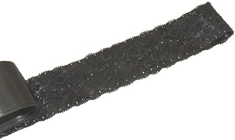 Beaded Lace Sash for Wedding Dress and Bridesmaid Dress (Black)