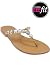 Gold Toe-Post Sandal
