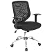 Mesh and Ventilated Office Chair – Mid Back Contemporary Mesh Chair – LF-W95-MESH-BK-GG