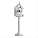 Wood Victorian Birdhouse on Stand - Style 34320