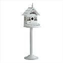 Wood Victorian Birdhouse on Stand - Style 34320